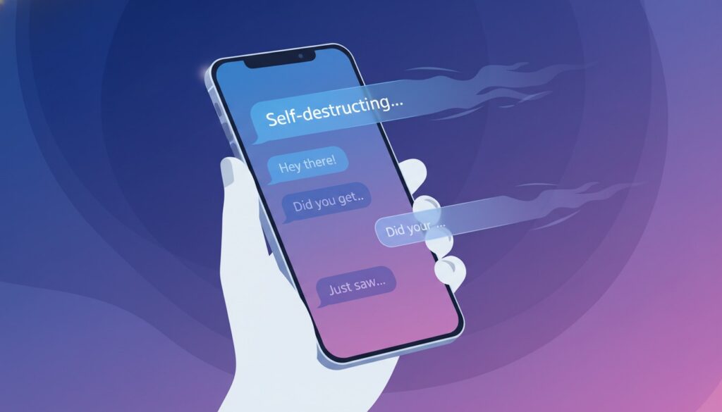 How Self-Destructing Messages Work: The Technology Behind Disappearing Text
